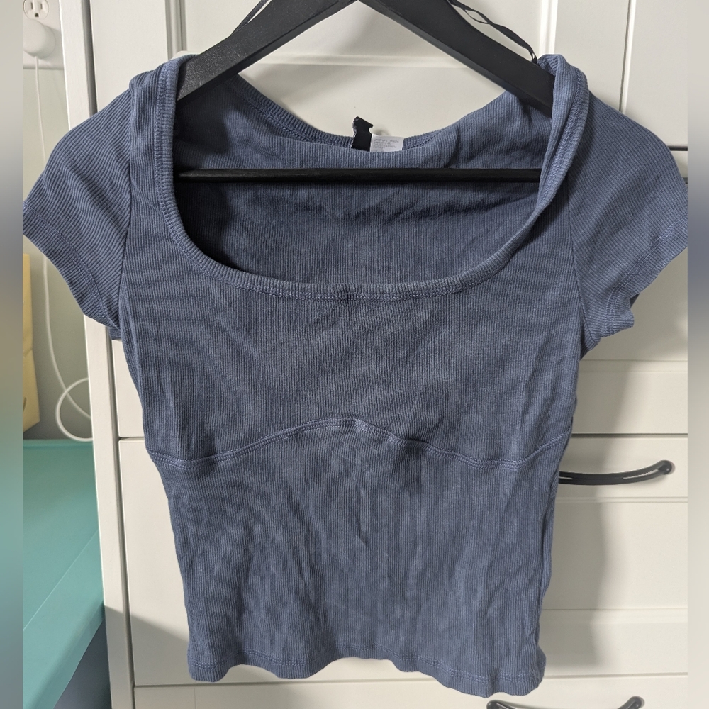 H&M Flatlock-Seam Ribbed Top - Picture 3 of 4